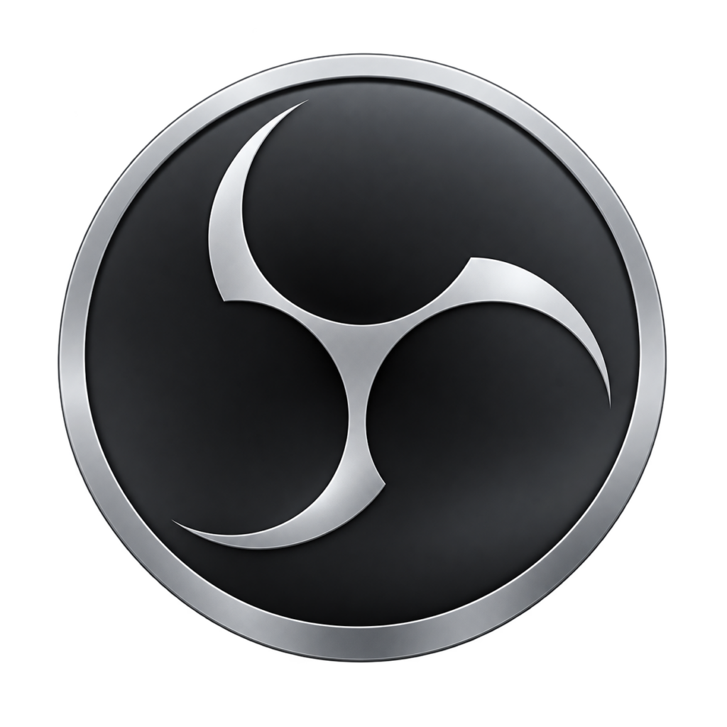 Logo OBS Studio compatible avec ShowSim Studio